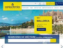 Tablet Screenshot of corsica-ferries.de